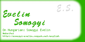 evelin somogyi business card